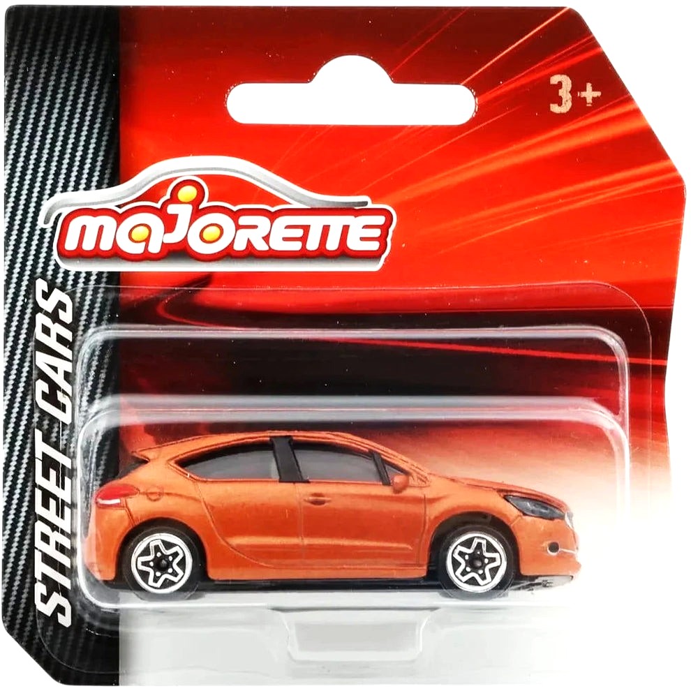 Majorette Citroen DS4 Diecast Orange – 1:64 Scale Street Cars Series – Official Citroen Licensed Toy Car with Suspension & Opening Doors