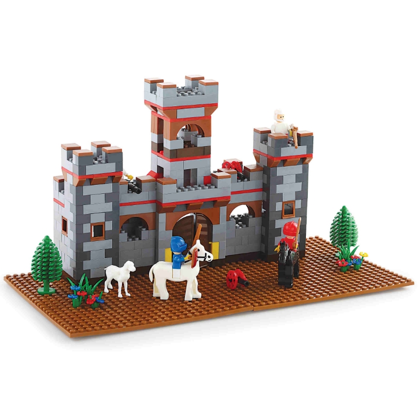 Peacock Castle Building Set with Warriors – 575 Piece Premium Interlocking Blocks – Medieval Kingdom Construction Toy – STEM Educational Battle Set for Kids – Ages 6+ Years