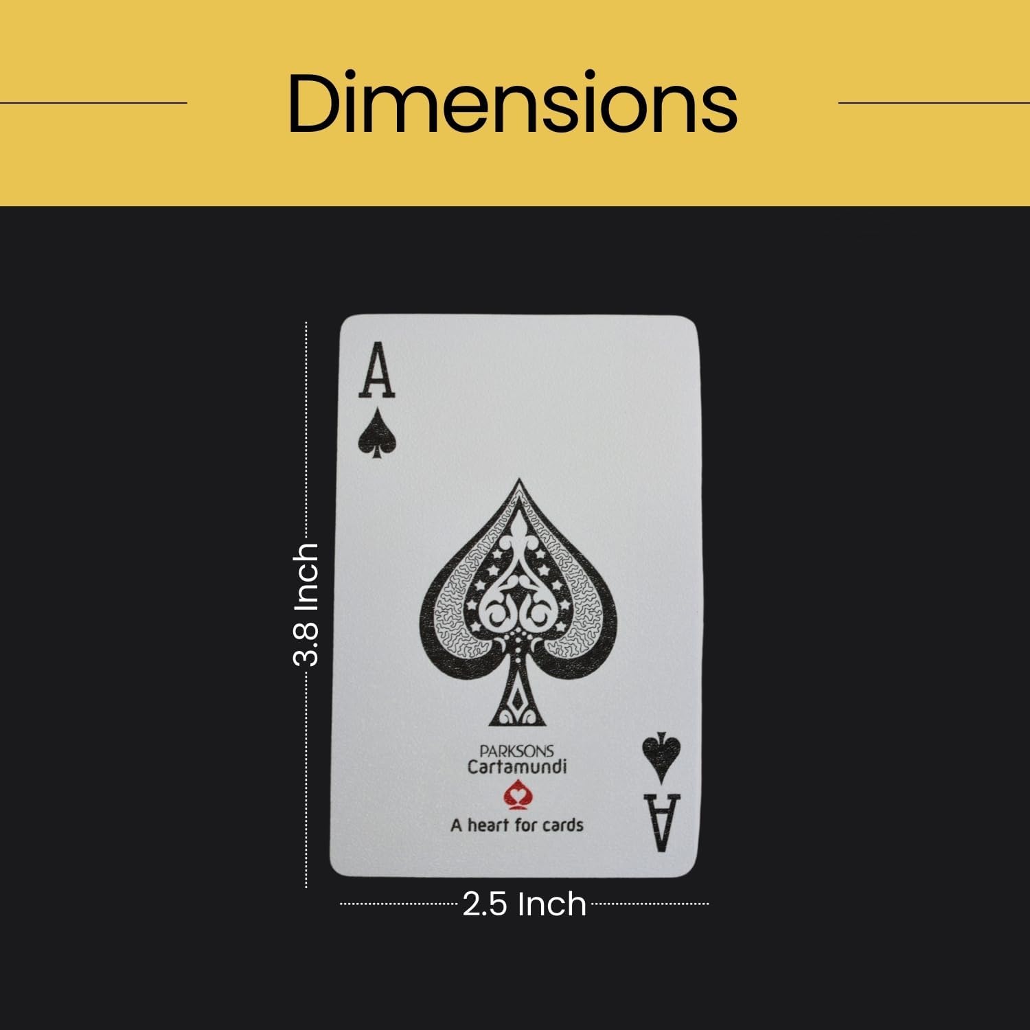 PARKSONS Cartamundi Black Box Playing Cards – Premium Plastic Coated Finish – High-Visibility Professional Cards – Smooth Glide for Cardistry & Magic – Bridge Size – Durable & Long Lasting
