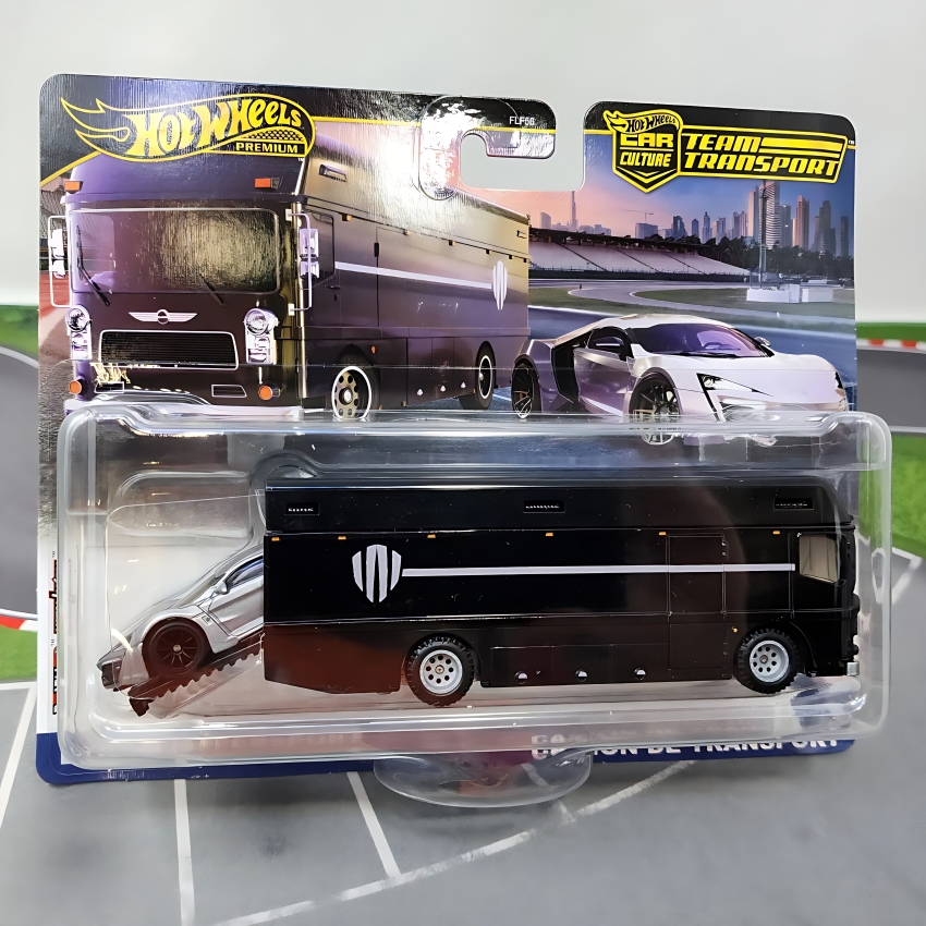 Hot Wheels Lykan Hypersport & Euro Hauler Team Transport Set – 1:64 Scale Premium Metal Die-Cast Toy – Realistic Supercar & Truck Combo – Best Gift for Hot Wheels Collectors