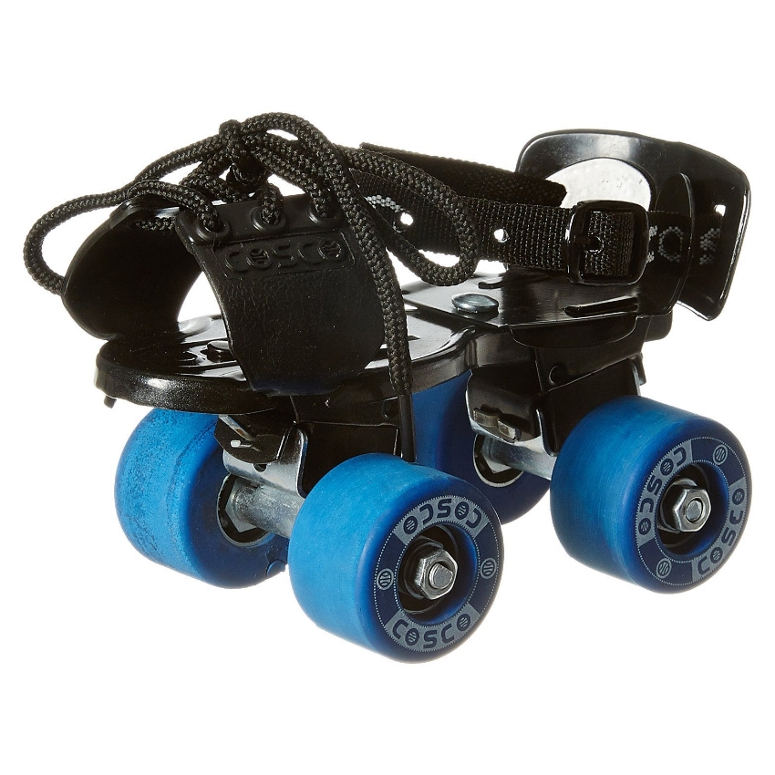 Cosco Tenacity Super Sr. Roller Skates – 1 Pair – Adjustable Size with Adjustment Tool – Broad Rubber Wheels & High-Quality Brake – Stable 4-Wheel Quad Design