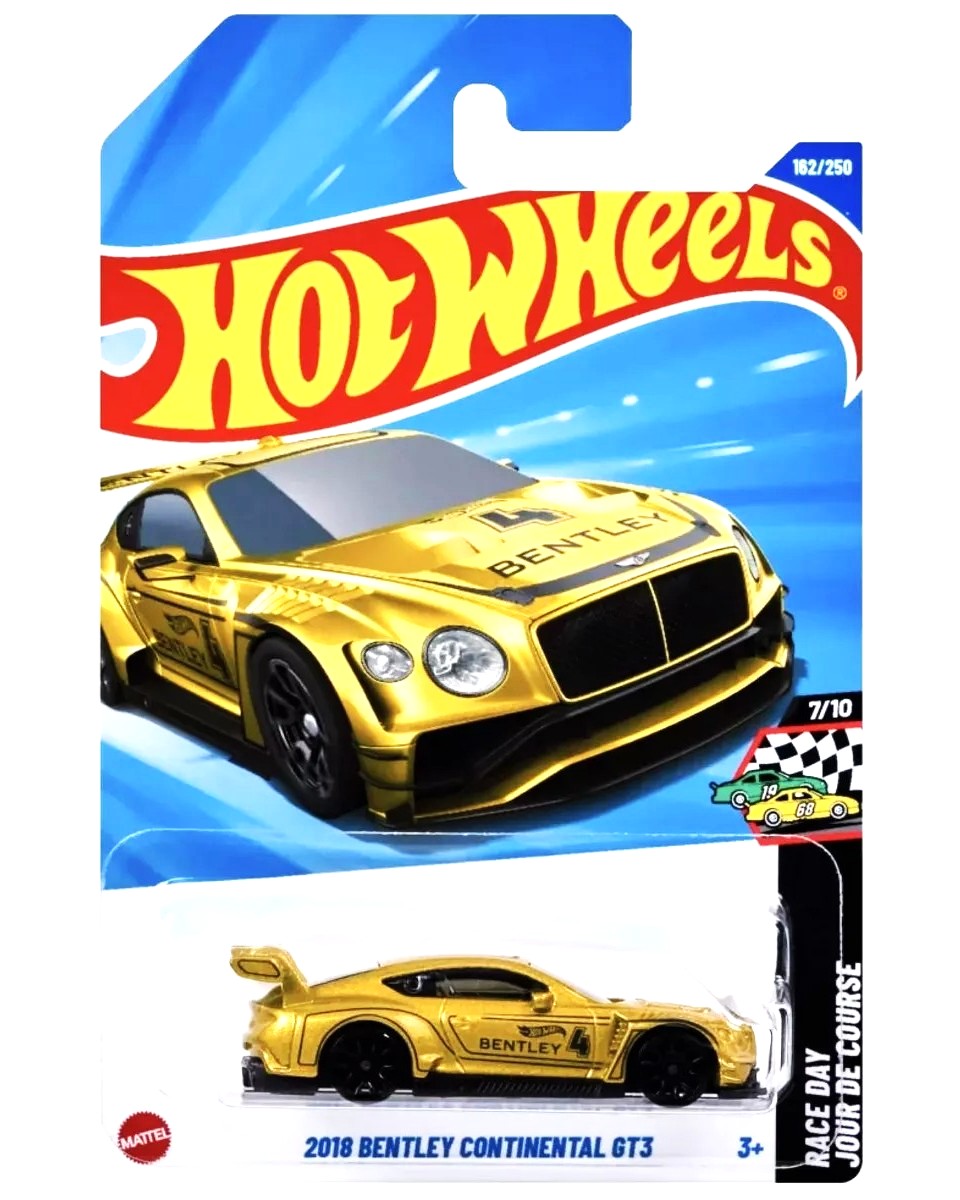 Hot Wheels 2018 Bentley Continental GT3 Race Day 2025 - Gold