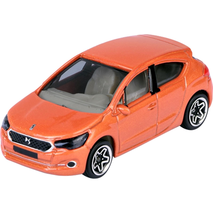 Majorette Citroen DS4 Diecast Orange – 1:64 Scale Street Cars Series – Official Citroen Licensed Toy Car with Suspension & Opening Doors