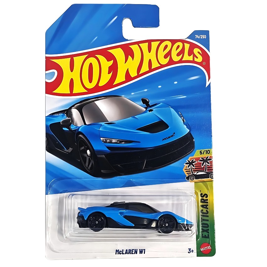 Hot Wheels 2026 McLaren W1 (Blue) – #74/250 HW Exoticars – Detailed 1:64 Scale P1 Successor – Authentic Ludus Blue Paint & Y5 Wheels – Collector’s Edition