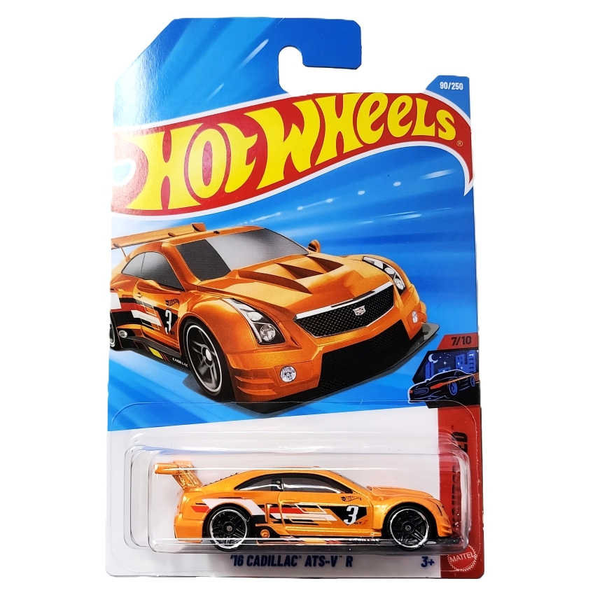 Hot Wheels '16 Cadillac ATS-V R (Orange) – 1:64 Scale Metal Die-Cast Car – 2026 Nightspeed Collection – Realistic Racing Toy – Best Gift for Hot Wheels Fans