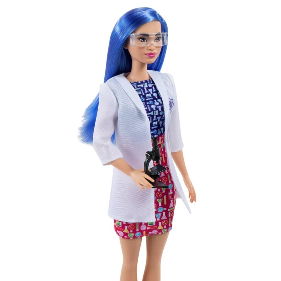 Barbie Scientist Doll - 12-Inch STEM Career Fashion Doll with Microscope & Lab Coat - Official Mattel Barbie Science Toy