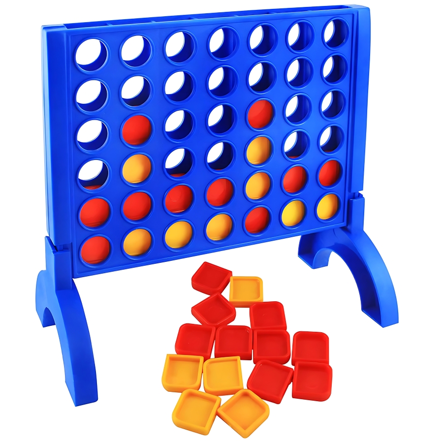 Ekta Plot-4 Strategy Board Game for Kids & Family – Classic 4-in-a-Row Connection Game with 40 Discs – Educational Brain Teaser for 2 Players – Non-Toxic & Portable Fun – Ages 5 to 12 Years