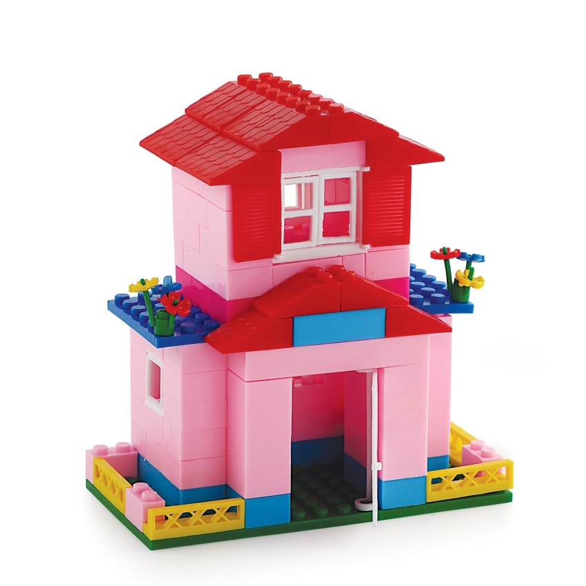 Peacock Smart Blocks Dream House – 157 Piece Interlocking Building Set – 3D Dollhouse Construction Toy with Figures – STEM Educational Gift for Kids – Ages 3+ Years