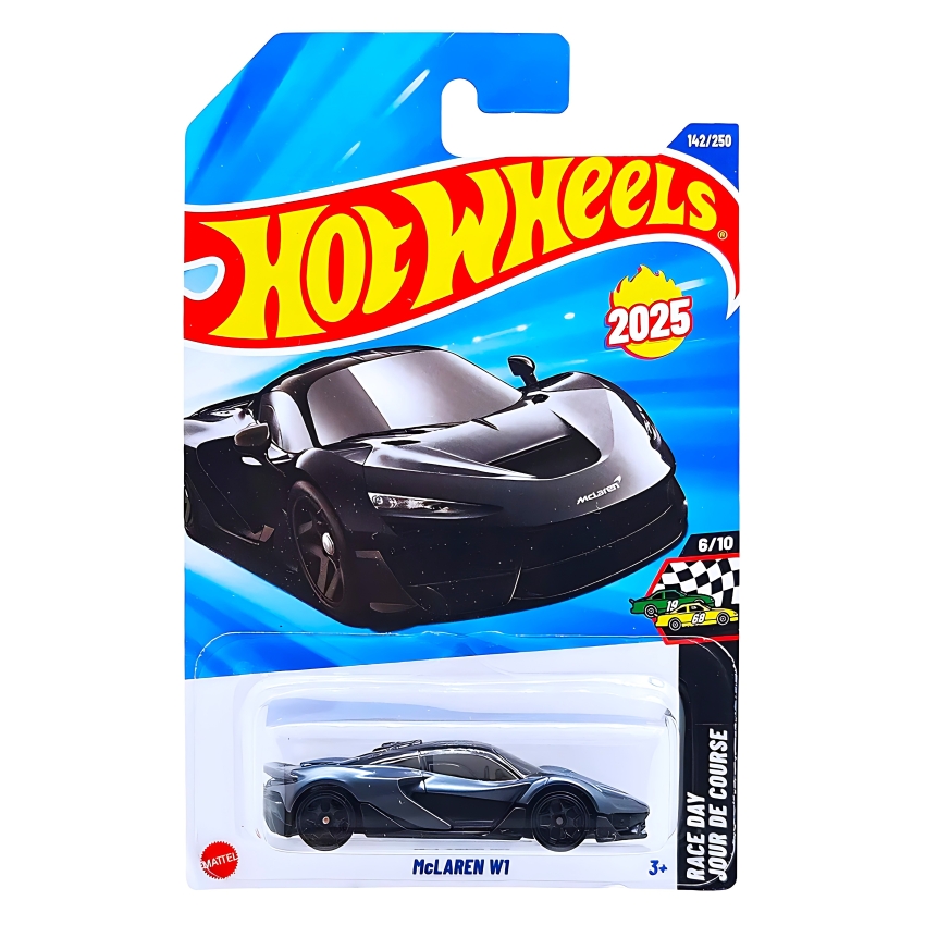 Hot Wheels McLaren W1 Black – #142/250 HW Exotics 5/10 – 1:64 Scale 2026 Case G/H – Brand New Hypercar Casting – Detailed Die-Cast – Collector’s Edition