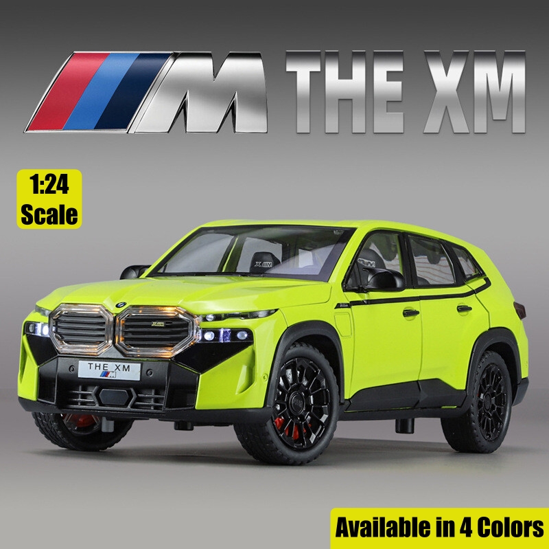 BigFun Toys 1:24 BMW XM SUV Diecast Model Car – Premium Alloy Metal Body with 6 Openable Doors – Pull Back Action with Sound & Light Effects – Highly Detailed Luxury SUV Collectible for Adults & Kids