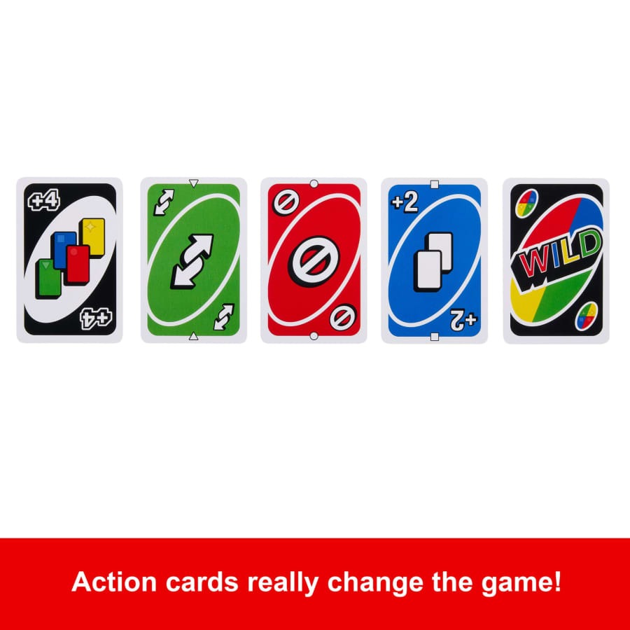 Mattel UNO Classic Card Game – Official Matching & Action Card Deck for Ages 7+ – Family Interaction & Strategic Fun for Kids and Adults