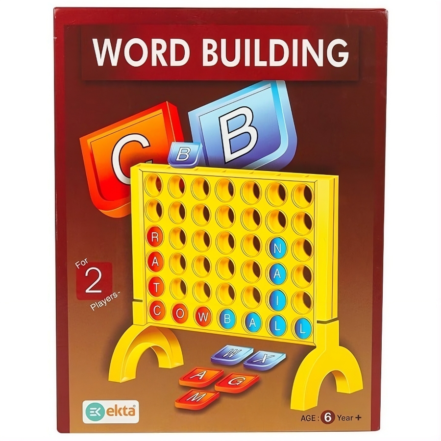 Ekta Word Building Board Game for Kids – Educational Spelling & Vocabulary Toy – Intelligent Literacy Game for 2 Players – Includes Letter Tiles & Game Board – Creative Learning Gift for Ages 6+