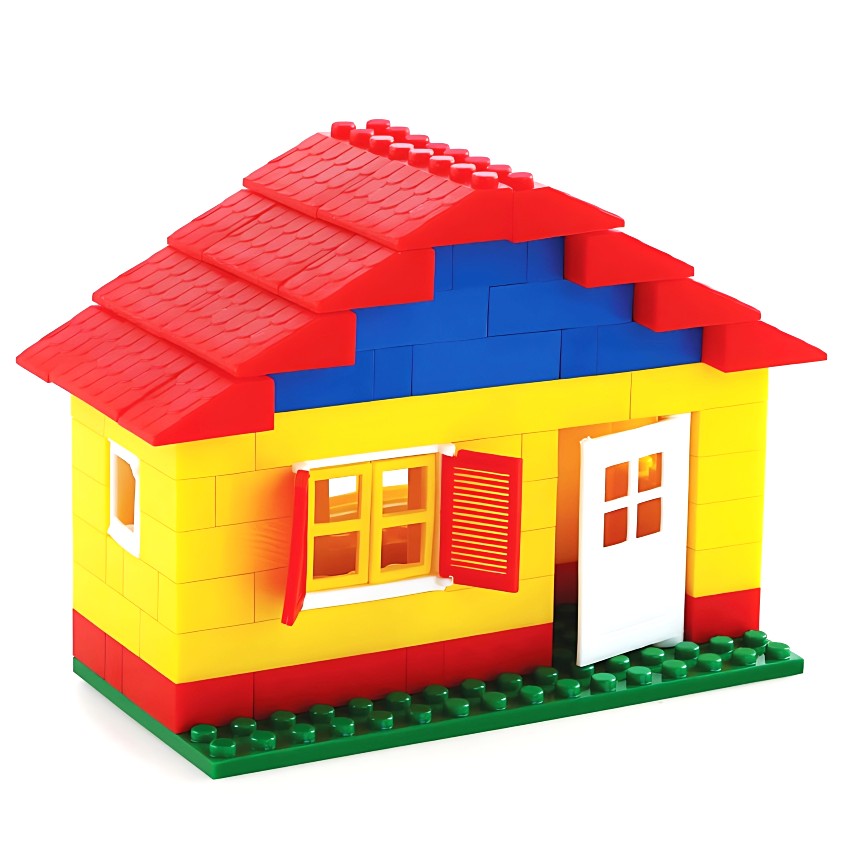 Peacock Smart Blocks Basic Architect – 180 Piece Interlocking Building Set – 3D House & Building Construction Toy – STEM Educational Kit for Kids – Ages 4+ Years