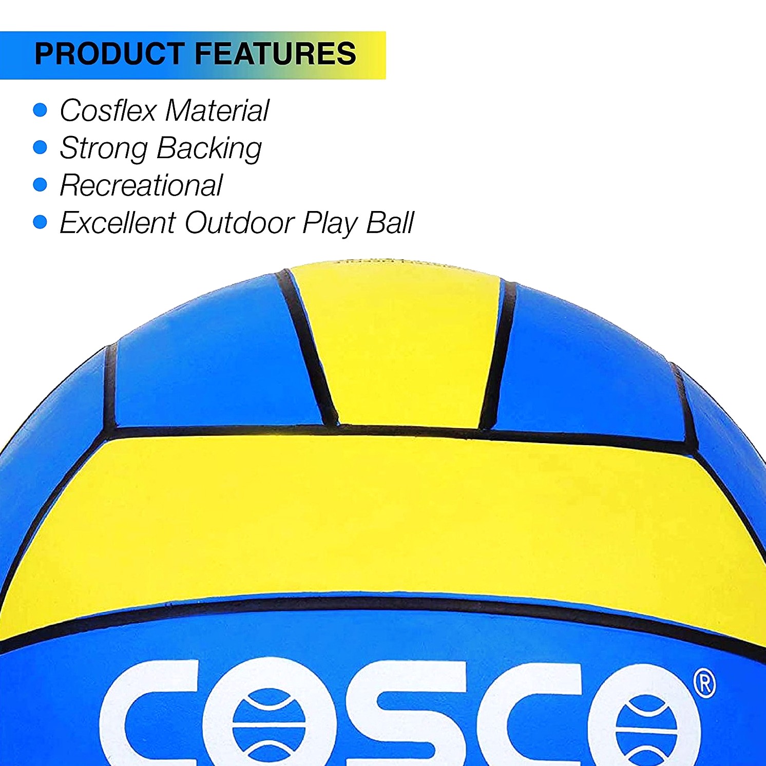 Cosco Shot Volleyball – India’s Most Selling Moulded Volleyball – Durable 18-Panel Rubber Design – High Shape Retention & Stability – All-Surface Recreational Match Ball (Size 4)