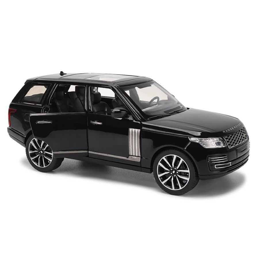Black Mamba 1:32 Range Rover Sport Diecast SUV Model – Alloy Metal Toy Car with Sound & Lights – Openable Doors & Hood – Premium Off-Road Pull-Back Vehicle for Kids & Collectors