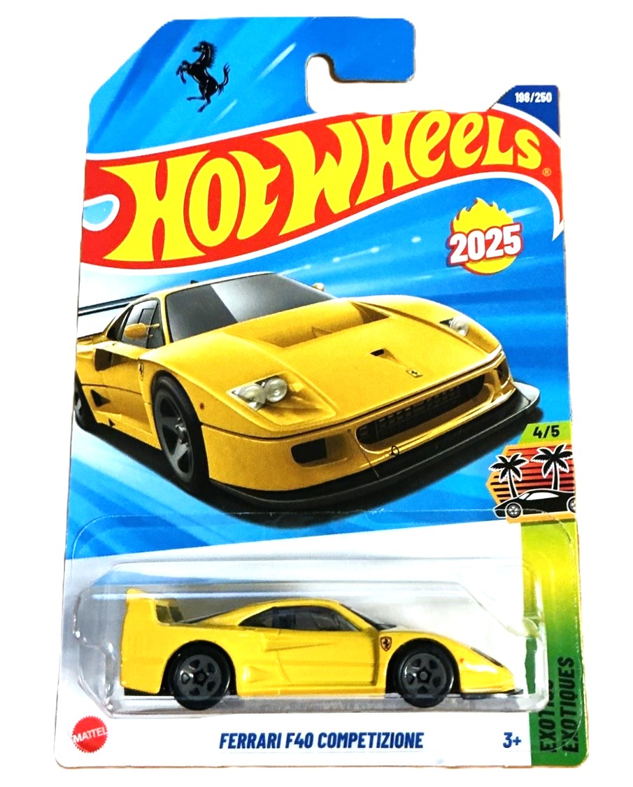 Hot Wheels 2025 Ferrari F40 Competizion Yellow