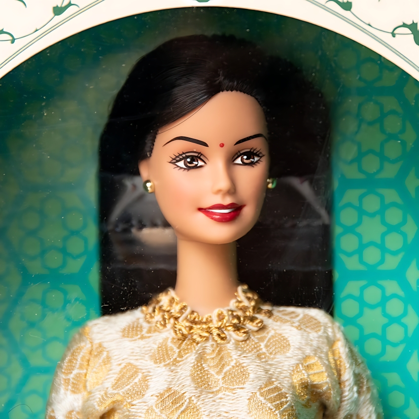 Barbie Visits Taj Mahal (India) – 30cm Ethnic Indian Doll in Beautiful Traditional Saree – Travel Series Storytelling Toy – Perfect Cultural Gift & Souvenir for Kids – Authentic Indian Design