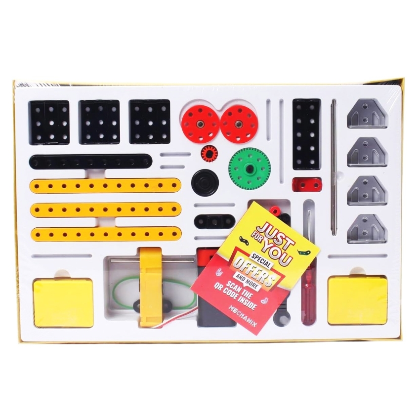 Zephyr Mechanix Funfair Series DIY Kit – 205 Reusable Metal Parts – 7 Model Motorized Construction Set for Kids – Educational Ferris Wheel & Ride Toy – Includes Real Tools & Motor
