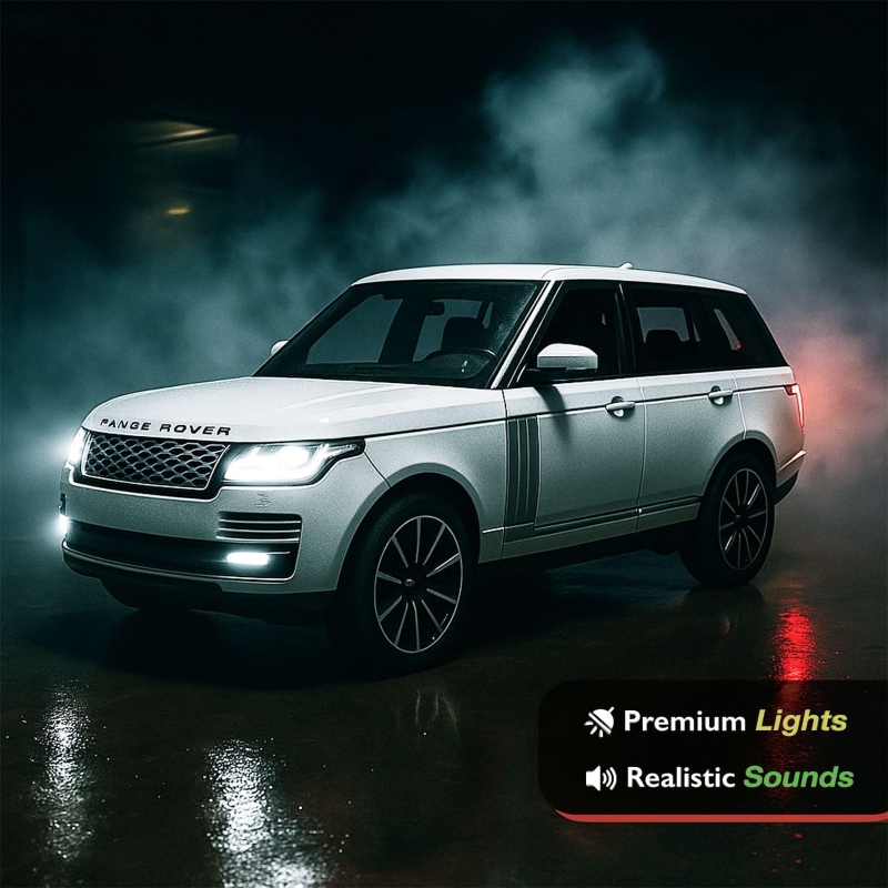 Black Mamba 1:32 Range Rover Sport Diecast SUV Model – Alloy Metal Toy Car with Sound & Lights – Openable Doors & Hood – Premium Off-Road Pull-Back Vehicle for Kids & Collectors