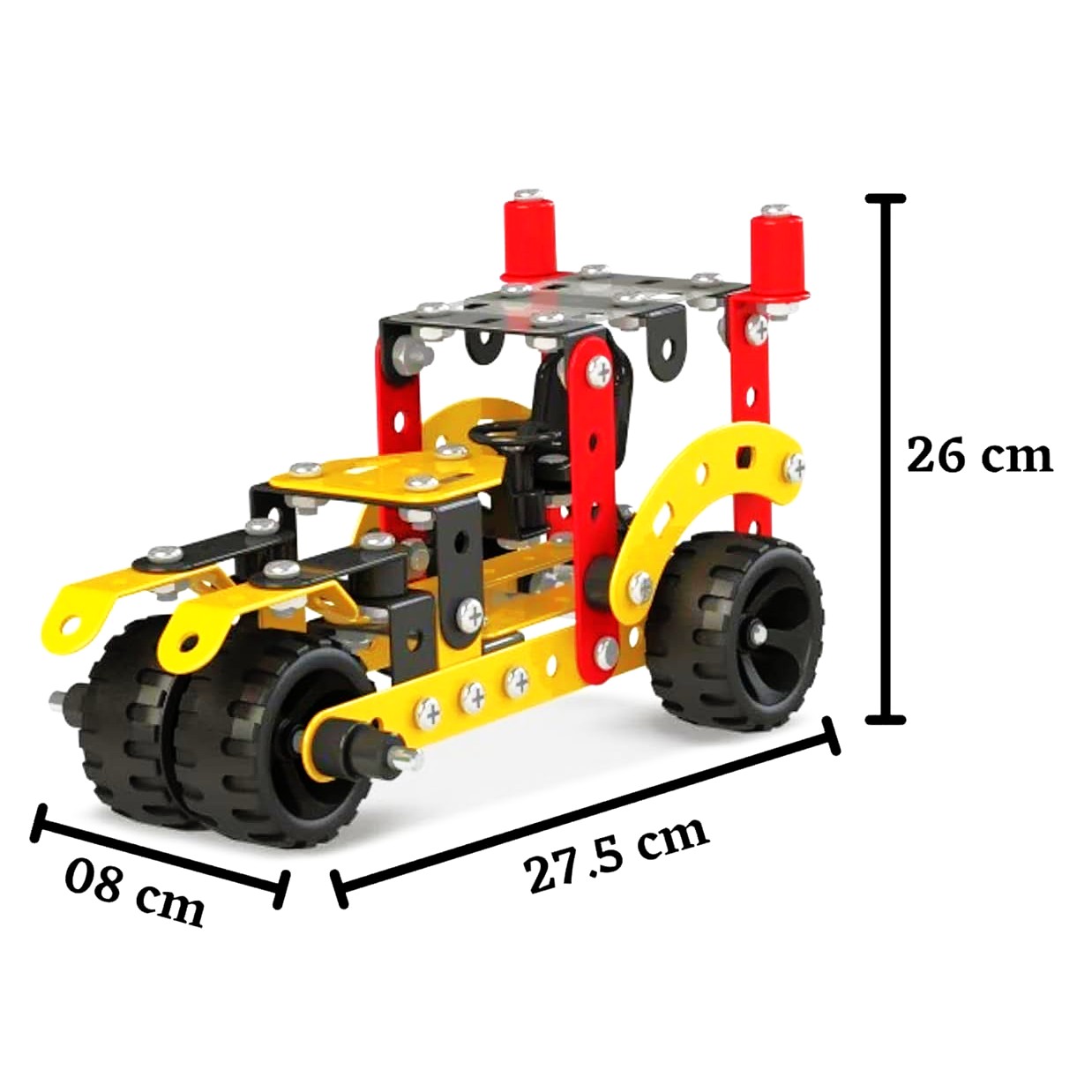 Zephyr Mechanix Senior STEM Building Set – 202 Pieces – 21-in-1 DIY Metal Construction Toy for Kids Ages 7+ – Advanced Engineering Kit – Builds 21 Different Models