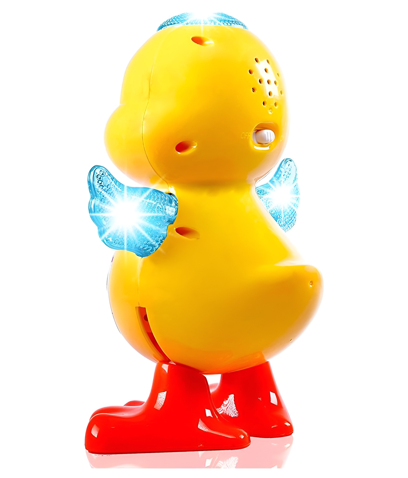 Gooyo Dancing Duck Toy with Hand & Rocking Body Action, Musical Sound & Light Effects (Yellow)