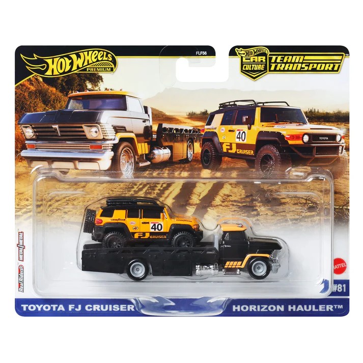 Hot Wheels Premium Team Transport Toyota FJ Cruiser & Horizon Hauler