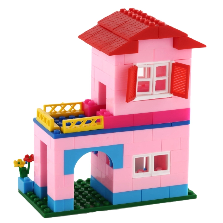 Peacock Dream House Building Block Set – 142 Piece Interlocking Smart Blocks – STEM Educational Construction Toy for Kids – Creative DIY Home Design Kit – Ages 3+ Years