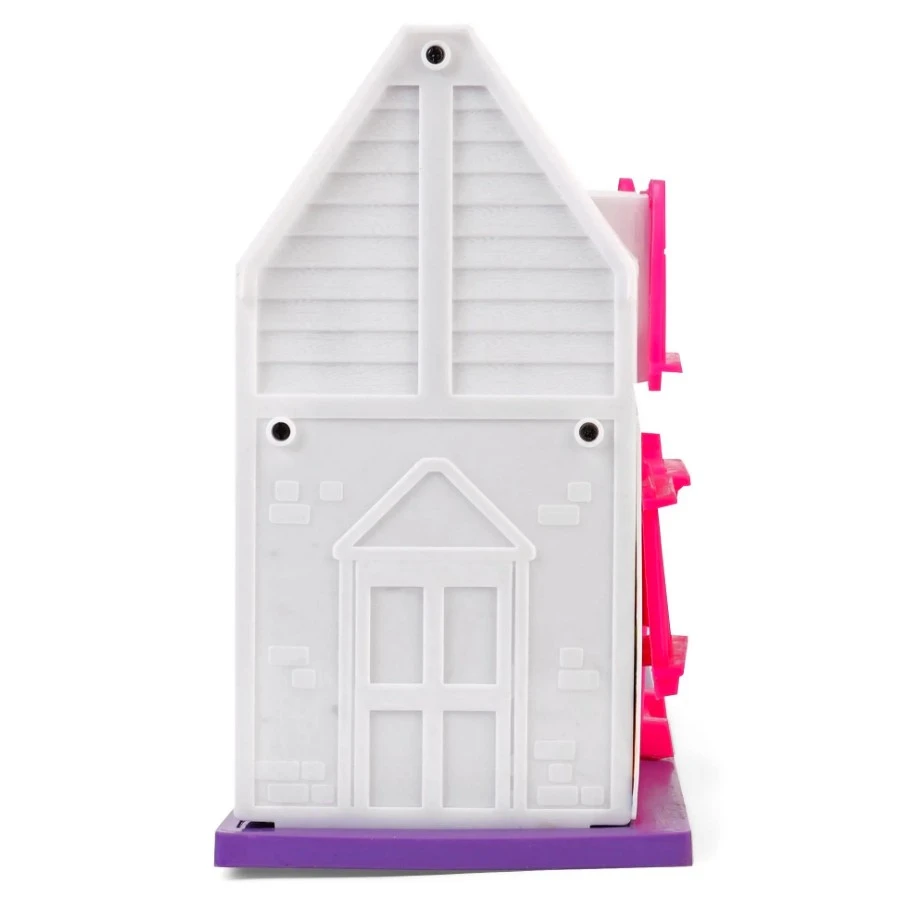 Mamma Mia Pink Doll House Playset – 34 Pcs DIY Miniature Castle Mansion with Furniture & Doll Accessories | Pretend Play Toy for Kids & Girls Ages 3+ Years