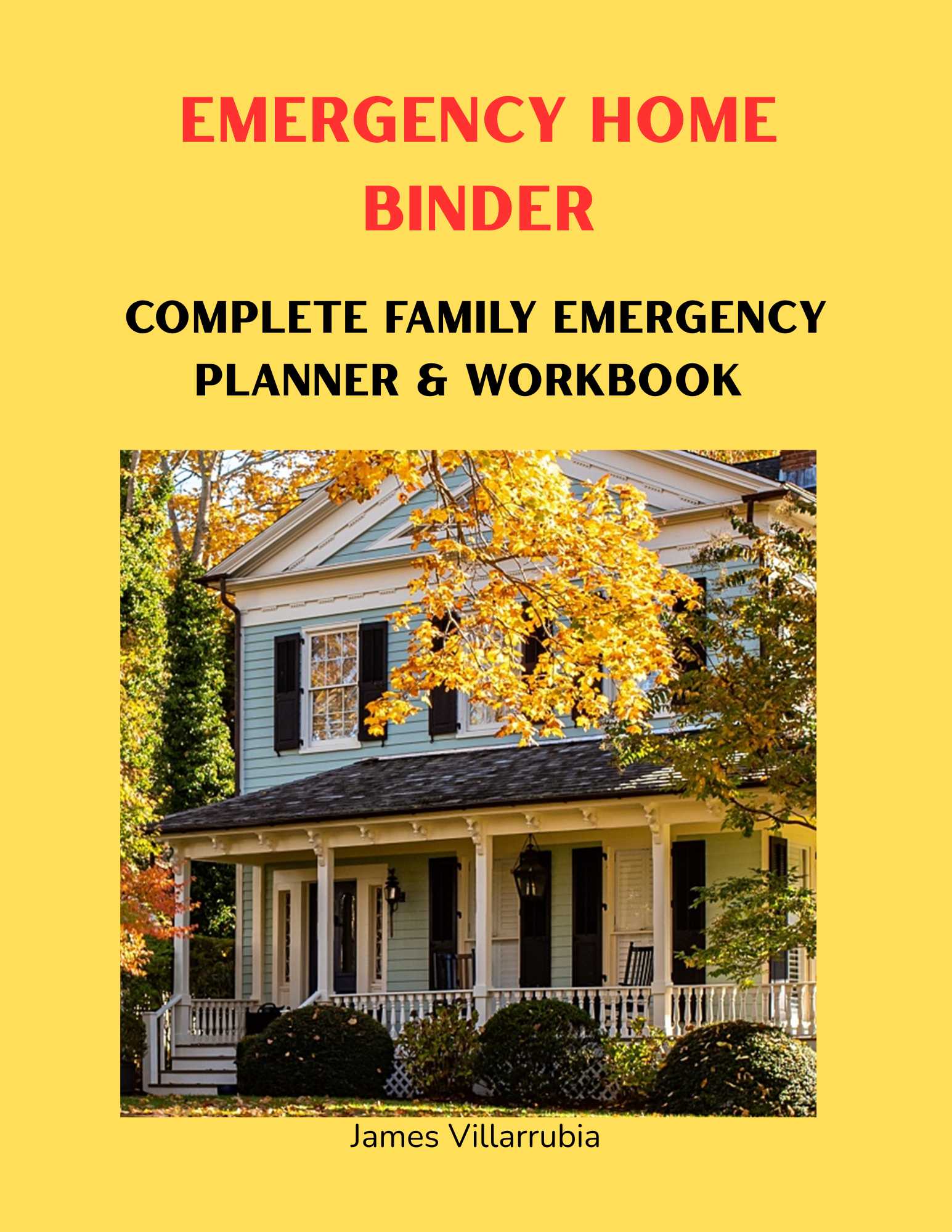 Emergency Home Binder INSTANT DOWNLOAD