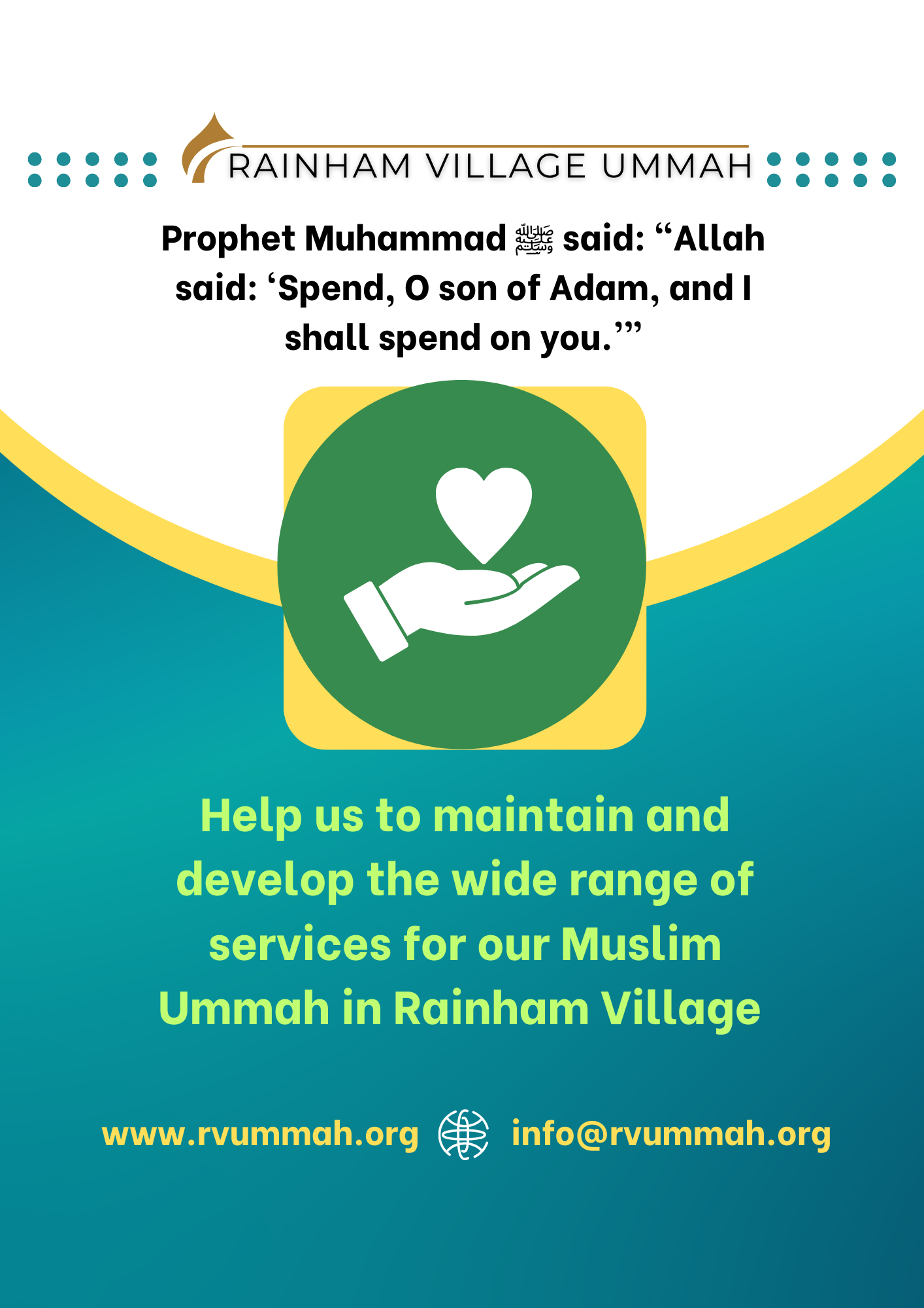 Donate £20 to Rainham Village Ummah