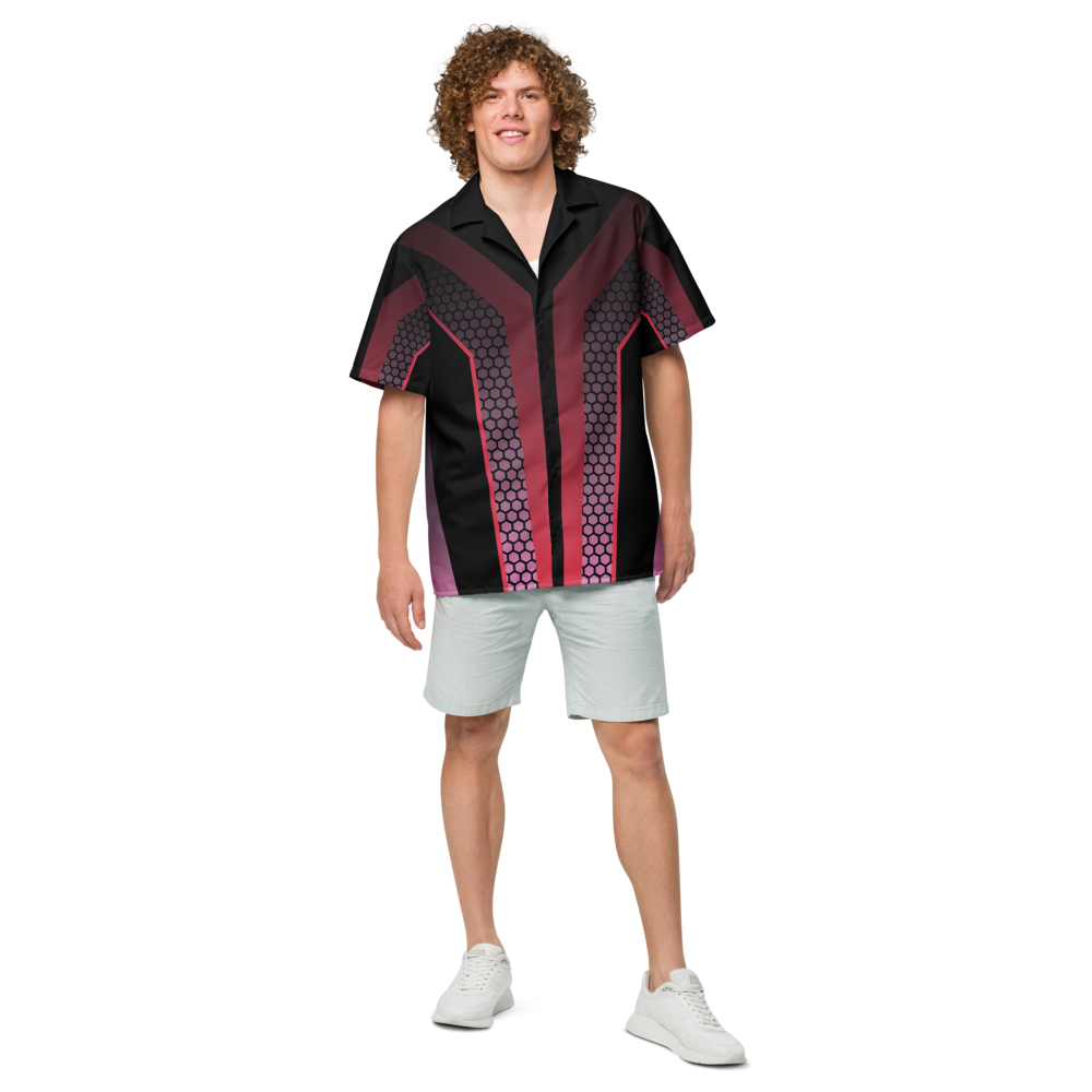 Unisex Hemd mit futuristischem Muster