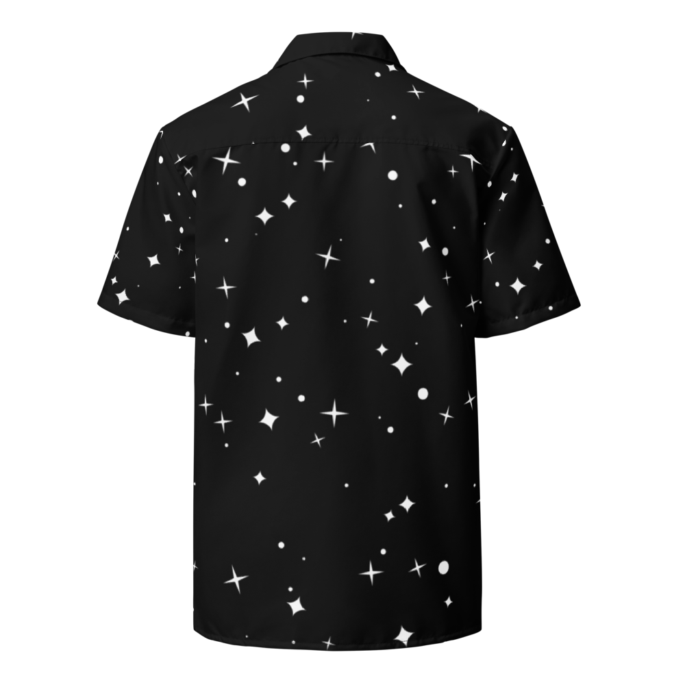 Schwarzes Hemd mit Sternenmuster