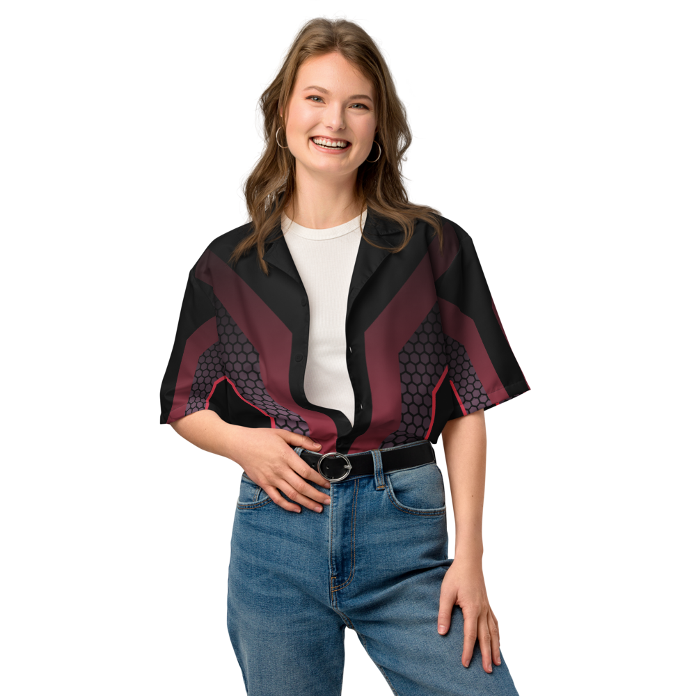 Unisex Hemd mit futuristischem Muster