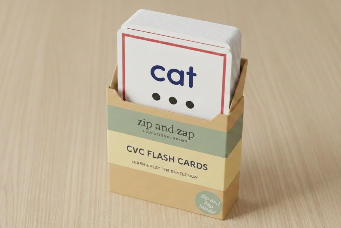 CVC Flash Cards – Short Vowel "a" Phonics Cards for Early Readers, Preschool & Kindergarten.