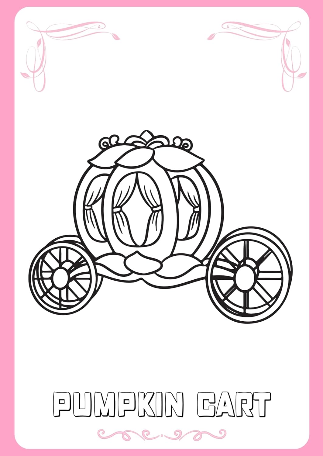 Coloring Book Unicorn Adventure, Princess Castle Theme, Kids Activity Book