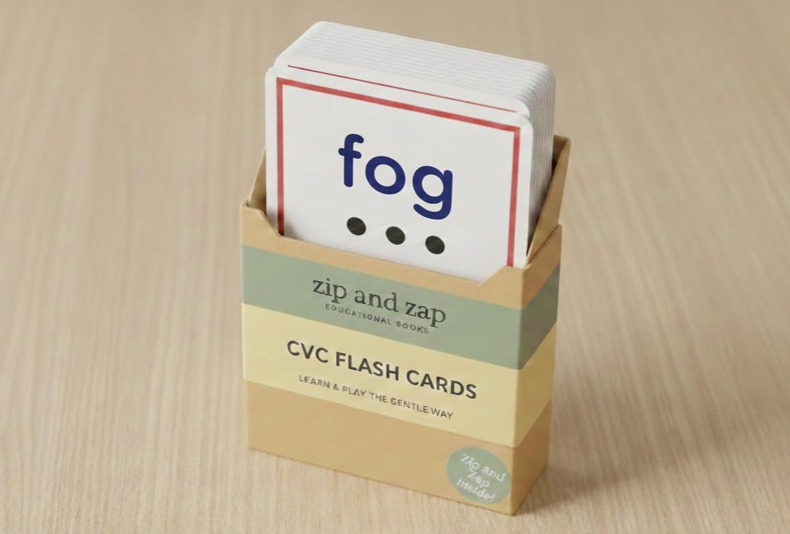 CVC Flash Cards – Short Vowel "o" Phonics Cards for Early Readers, Preschool & Kindergarten.