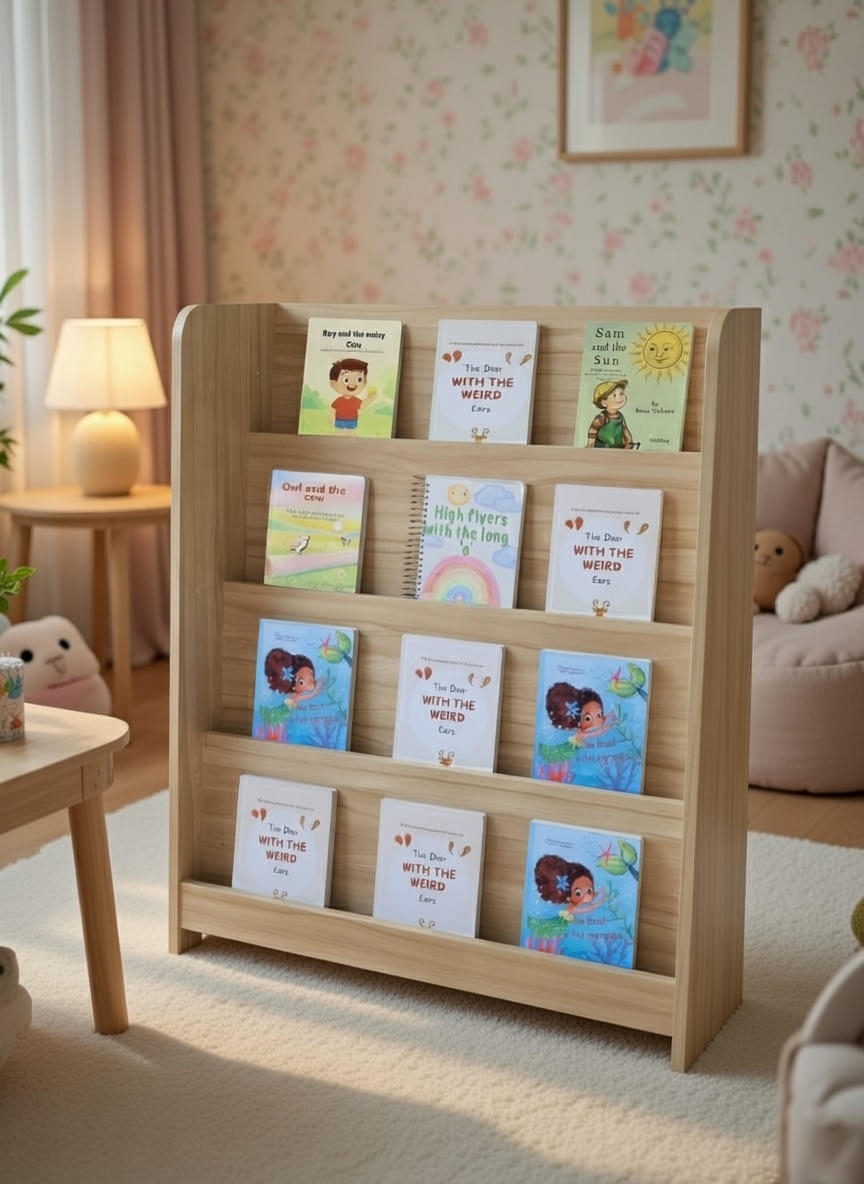 Little Readers Front-Facing Book Shelf