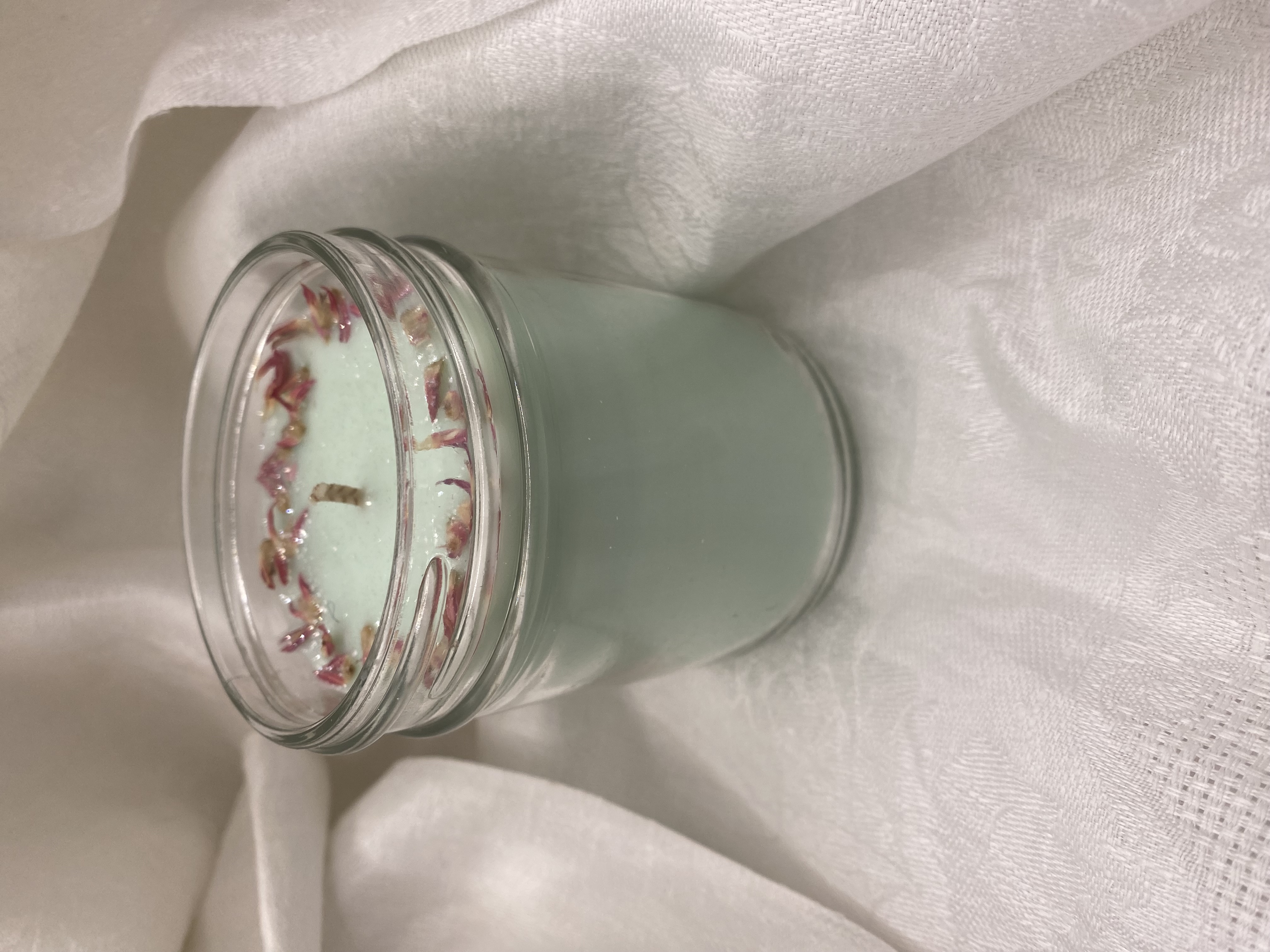 Mint Green Jelly Jar Candle