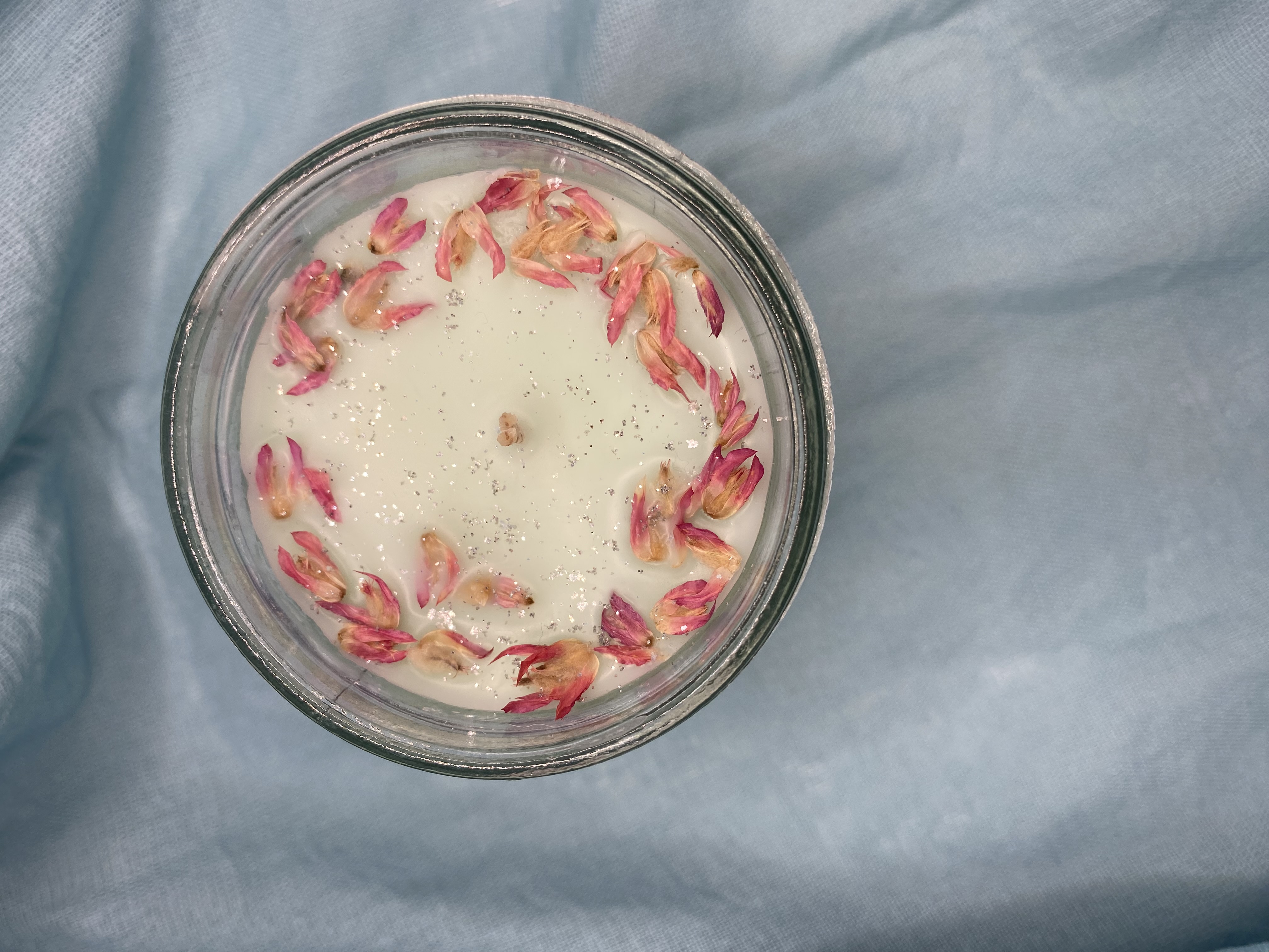 Rounded Mint Green Honey Jar Candle