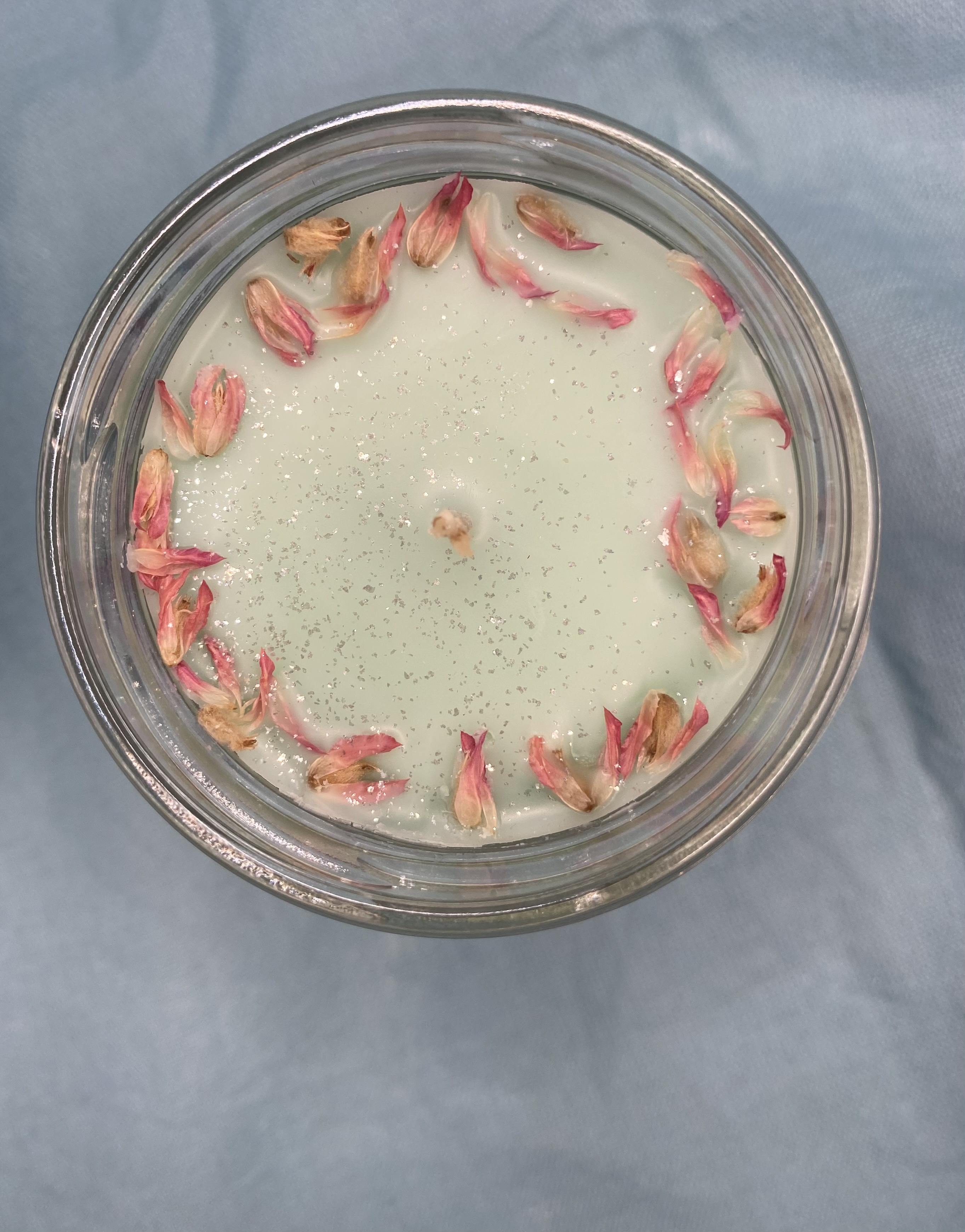 Recycled Salsa Jar Spring Candle