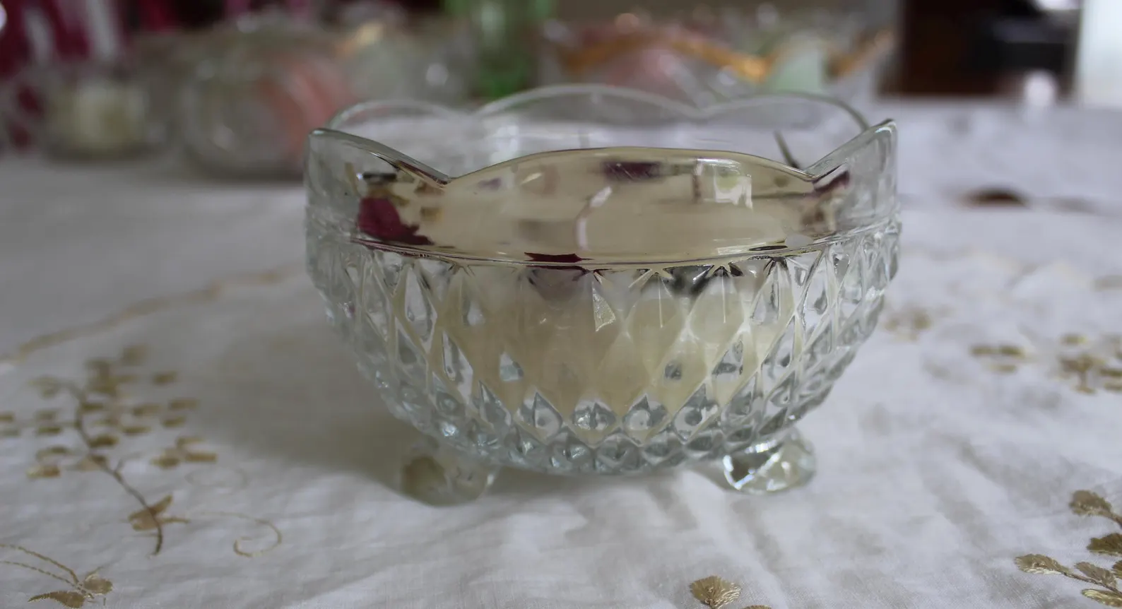 Vintage Glass Bug Away Candle