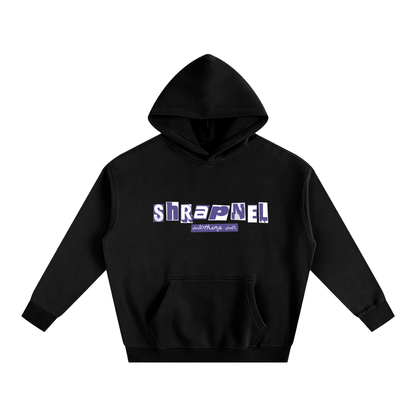 Court Purple Oversize Fleece Hoodie