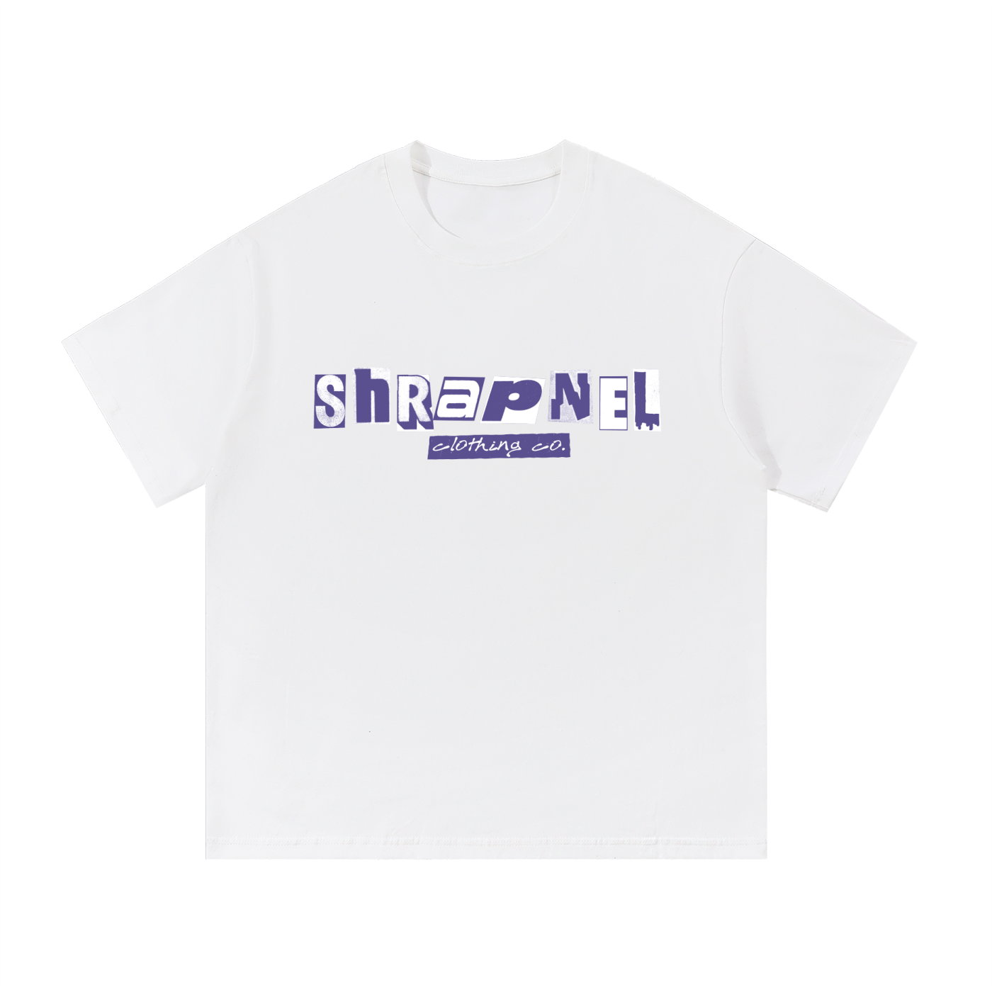 Court Purple Shrapnel Essential Cotton T-Shirt