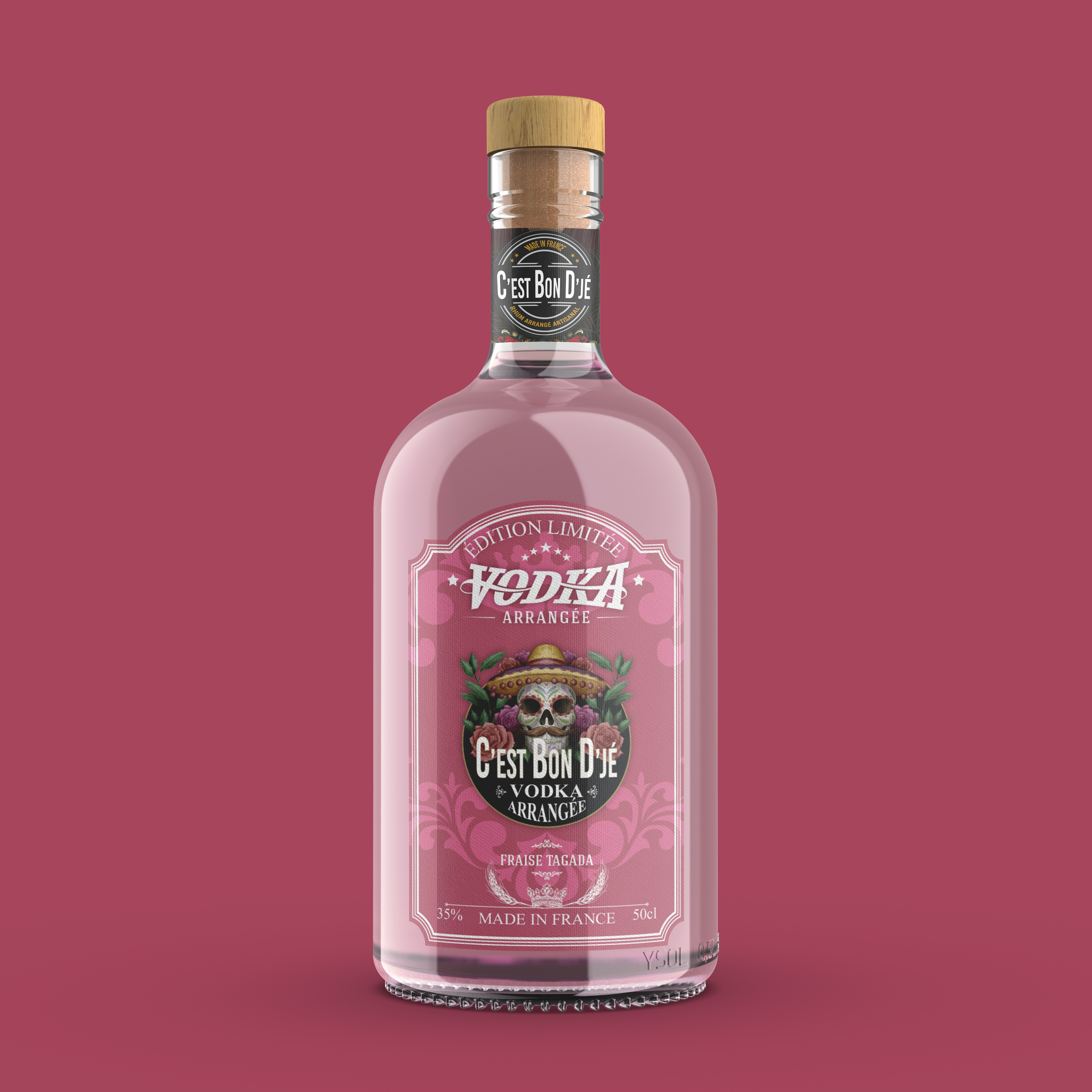 Vodka arrangée - Fraise Tagada - 50cl