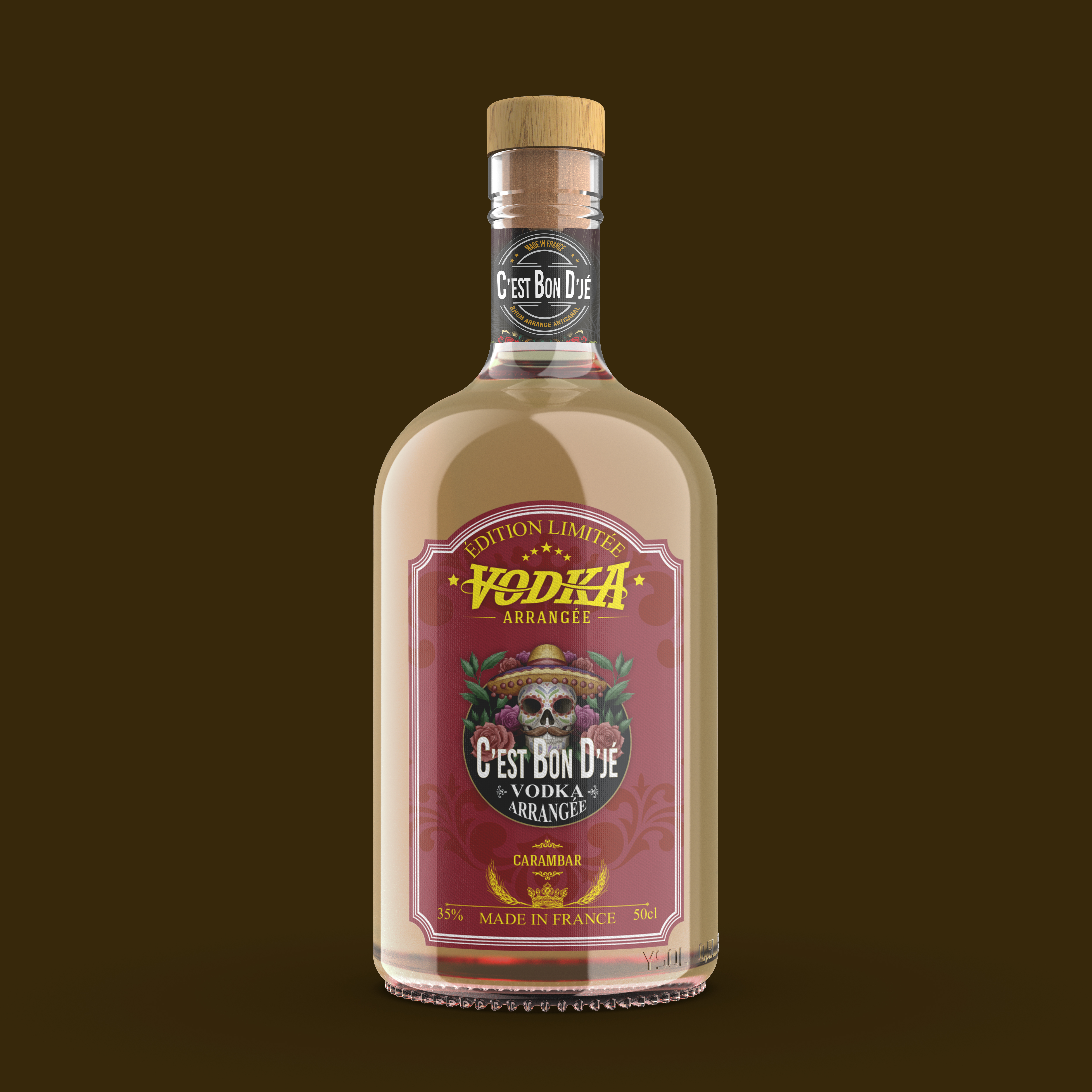 Vodka arrangée - Carambar - 50cl