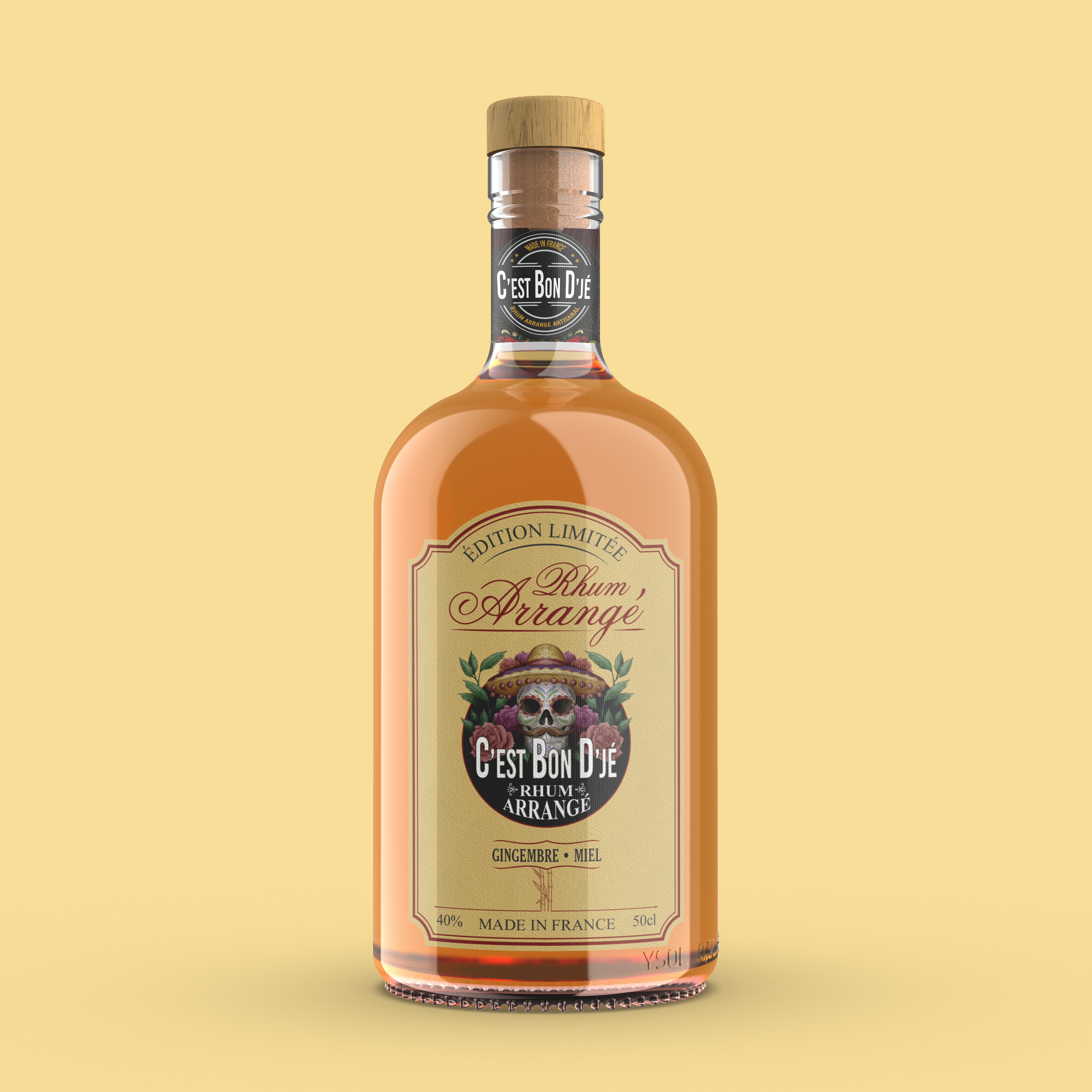 Rhum arrangé - Gingembre • Miel - 50cl