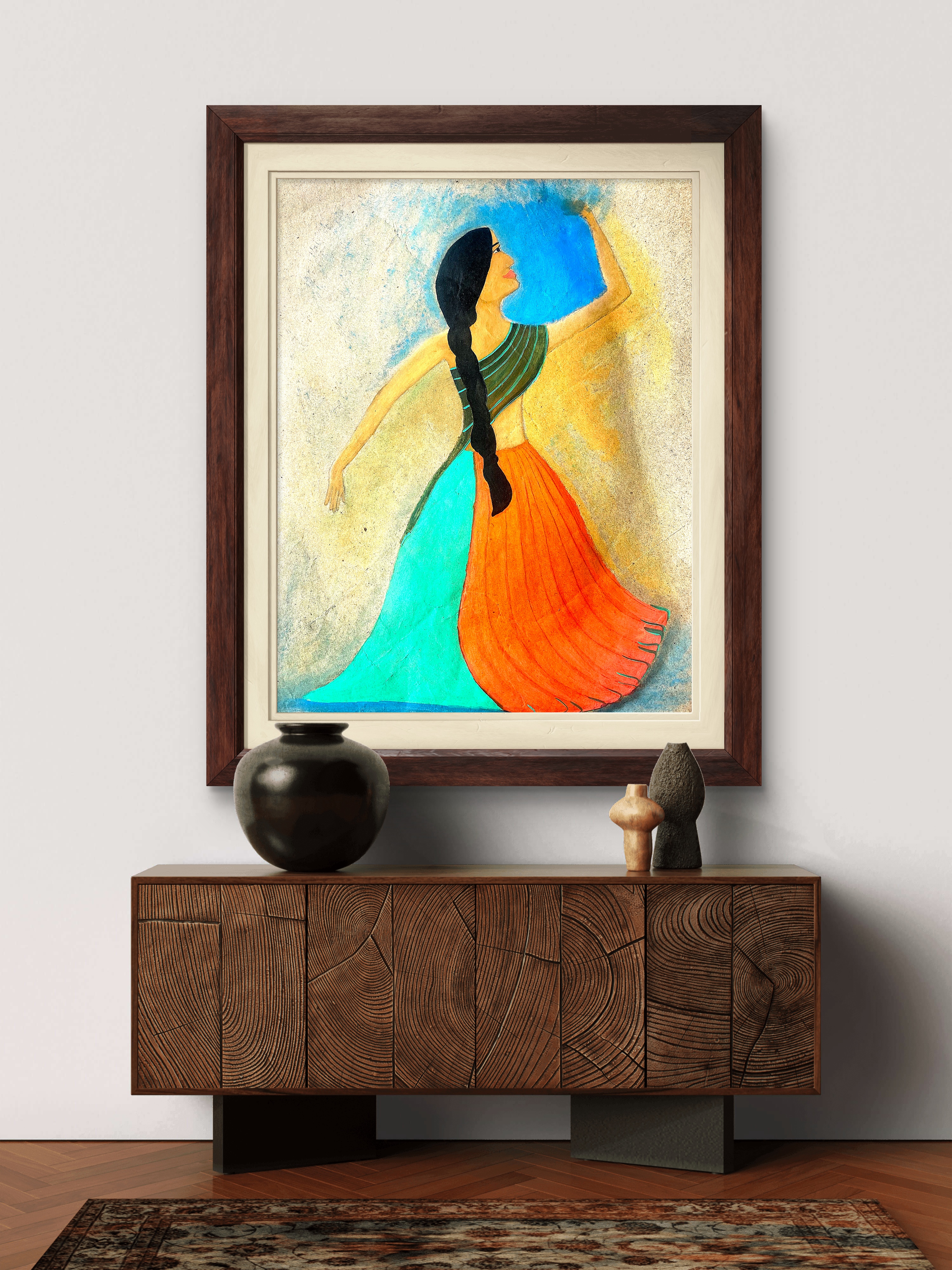 Dancing Her - Elegant Lady Wall Art