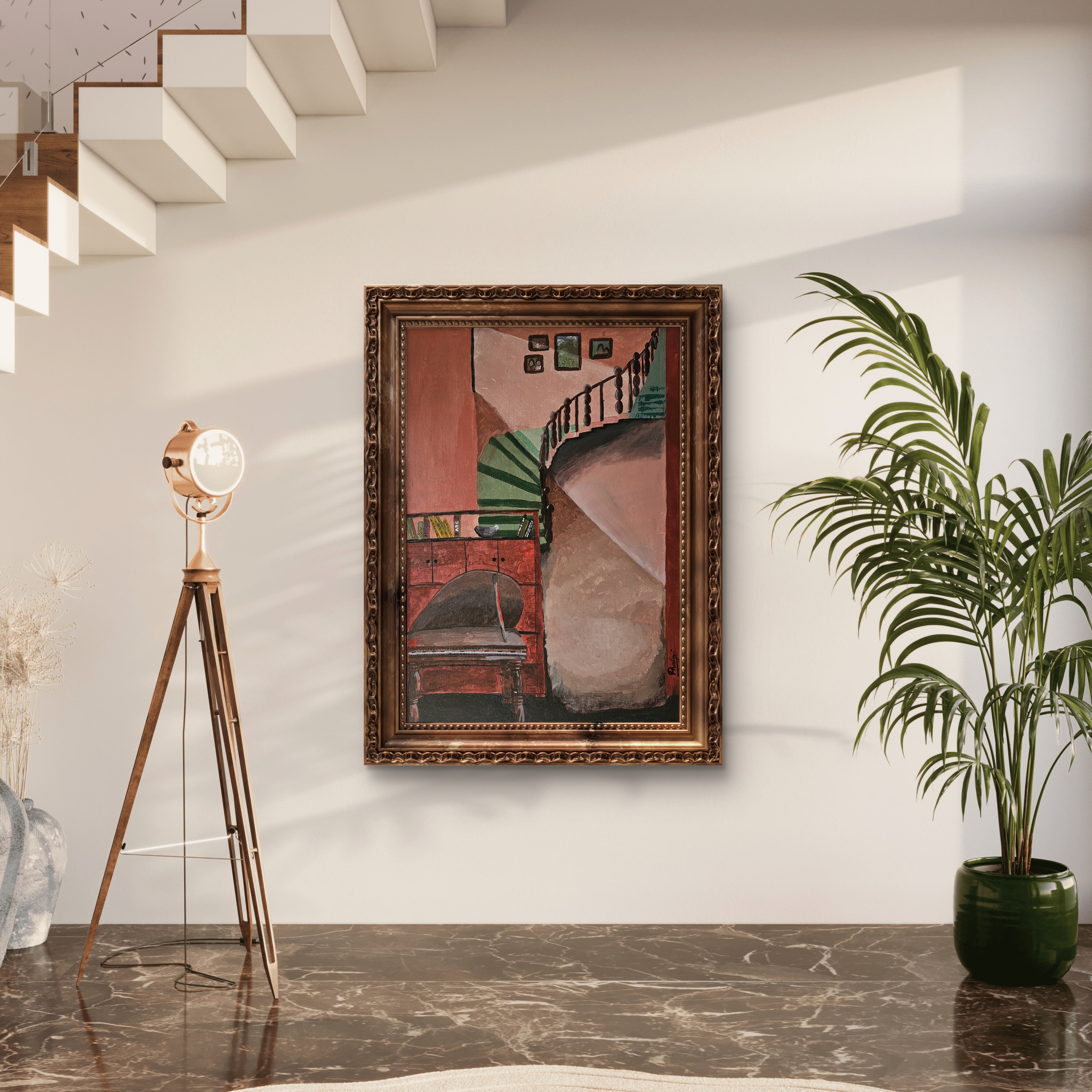 The Dream – Original Narrative Acrylic Painting on Canvas by Phalguni (18×25 in)