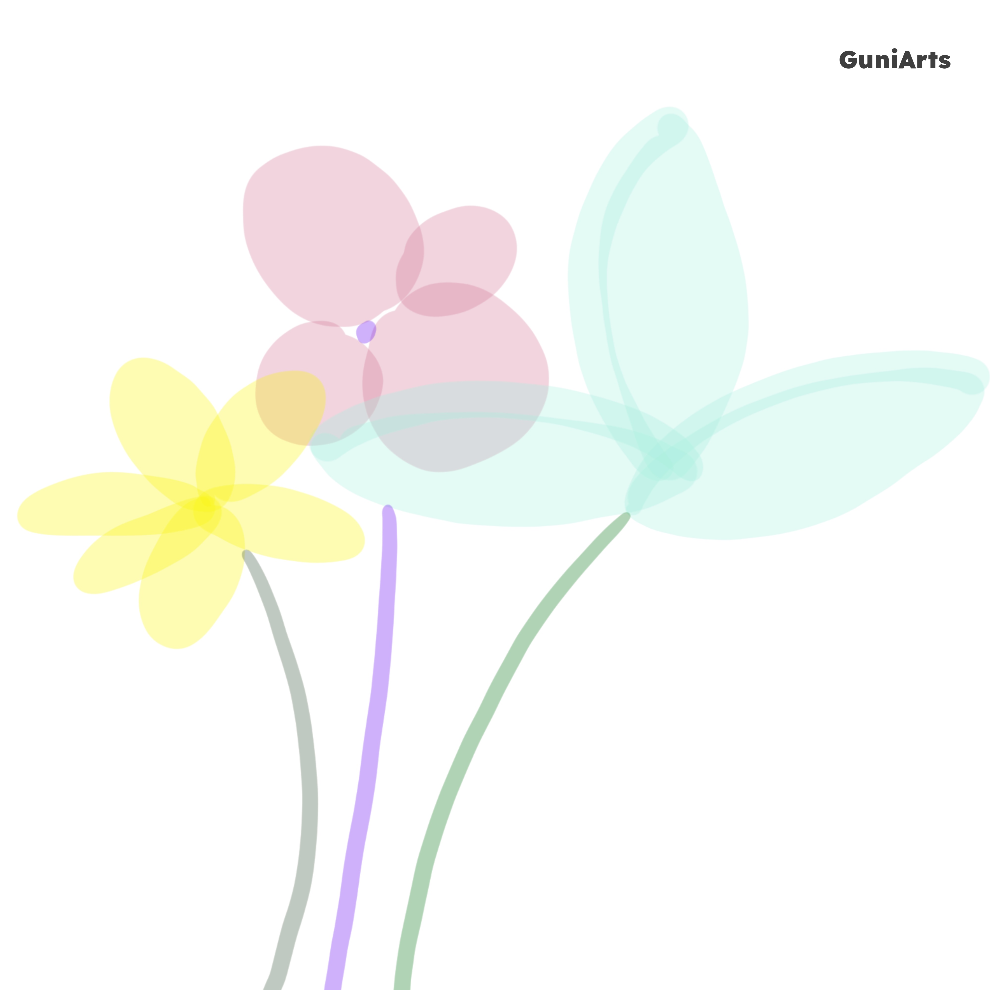 Soft Bloom – Minimal Floral Abstract Digital Wall Art | Pastel Flower Printable Decor