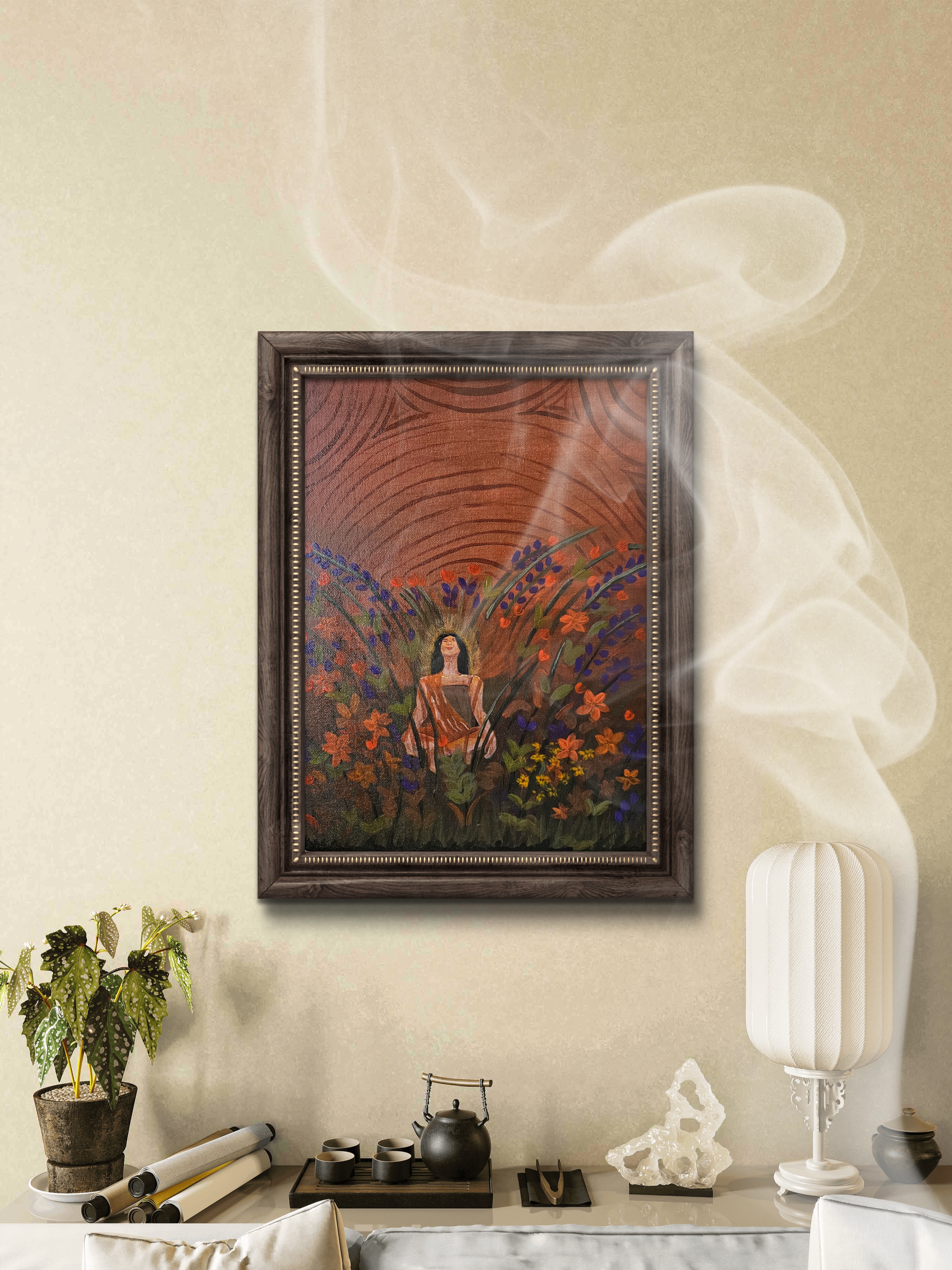 Becoming – Original Acrylic Fine Art Painting on Canvas (11×15) by Phalguni